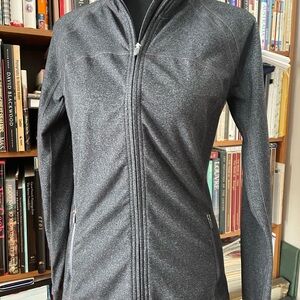 GAP FIT Activewear Women's Charcoal Front-Zip Jacket - BNWT Size S